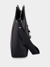 McQueen Black Farringdon Calfskin Leather Pouch