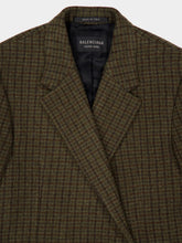 Balenciaga Standard Coat in Khaki and Brown