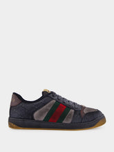 Gucci Dark Blue Low-Top Calfskin Sneakers