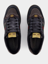 Gucci Dark Blue Low-Top Calfskin Sneakers