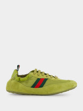 Gucci Bright Green Fabric Shift Trainers