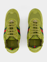 Gucci Bright Green Fabric Shift Trainers