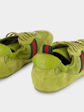 Gucci Bright Green Fabric Shift Trainers