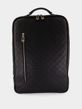 Gucci Black GG Emblem Medium Backpack