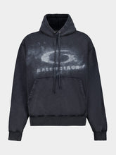 Balenciaga Washed Crayon Loop Hooded Sweatshirt