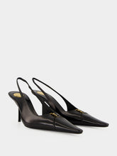 Saint Laurent Black Babylone Breteuil Slingback Pumps