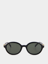 Gucci Black Round Frame Acetate Sunglasses