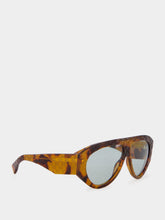 Gucci Tortoiseshell Mask Frame Sunglasses