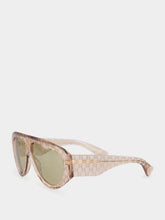 Gucci Light Pink Mask Frame Sunglasses
