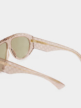 Gucci Light Pink Mask Frame Sunglasses