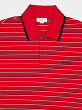 McQueen Red Striped Cotton Polo Shirt