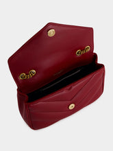 Saint Laurent Deep Red Loulou Mini in Lambskin