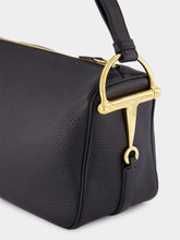 Gucci Black Half Horsebit Medium Shoulder Bag