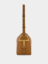 Gucci Brown Leather Half Horsebit Medium Shoulder Bag