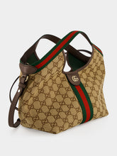 Gucci Beige and Brown Giglio Small Tote Bag