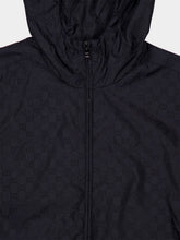 Gucci Ink Blue Nylon Bomber Jacket