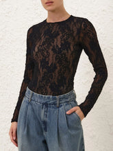 Zimmermann Black Lace Bodysuit