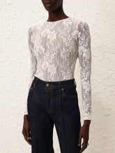 Zimmermann White Lace Bodysuit