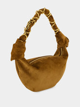 Saint Laurent Caramel Cognac Amalia Mini Suede Hobo Handbag