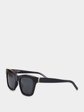 Saint Laurent Black SL M156 Square Sunglasses