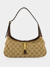Gucci Sand and Brown GG Jackie Slim Shoulder Bag