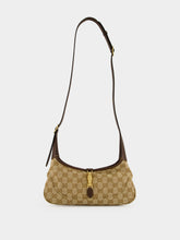 Gucci Sand and Brown GG Jackie Slim Shoulder Bag