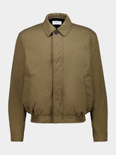 Saint Laurent Taupe Caucase Cassandre Short Jacket in Cotton Serge