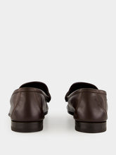 Gucci Dark Brown Leather Lugano Loafer