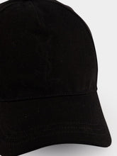 Saint Laurent Black Cassandre Cotton Denim Twill Cap