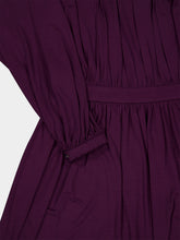 Gucci Aubergine Pleated Crêpe Jersey Midi Dress