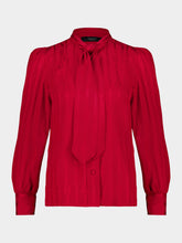 Gucci Red Interlocking G Silk Jacquard Shirt
