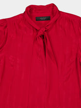 Gucci Red Interlocking G Silk Jacquard Shirt