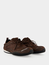 Balenciaga Brown and Black Radar Leather Sneakers