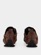Balenciaga Brown and Black Radar Leather Sneakers