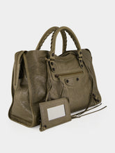 Balenciaga Army Green Le City Medium Leather Handbag