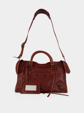 Balenciaga Berry Red Le City Medium Leather Handbag