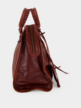 Balenciaga Berry Red Le City Medium Leather Handbag