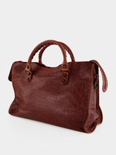 Balenciaga Berry Red Le City Medium Leather Handbag