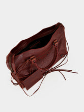 Balenciaga Berry Red Le City Medium Leather Handbag