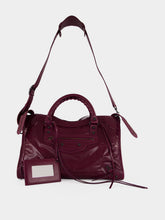 Balenciaga Plum Le City Medium Leather Bag