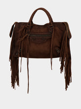 Balenciaga Light Espresso Le City Medium Fringe Bag