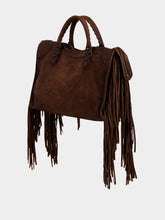 Balenciaga Light Espresso Le City Medium Fringe Bag