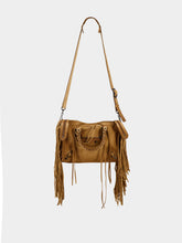 Balenciaga Camel Le City Small Fringe Bag