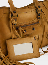 Balenciaga Camel Le City Small Fringe Bag