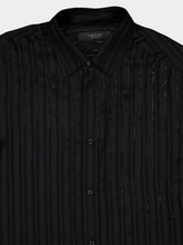 Gucci Black Striped Silk Gauze Shirt