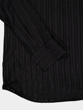 Gucci Black Striped Silk Gauze Shirt