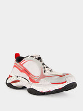 Balenciaga Grey Red and White Triple S.2 Sneakers