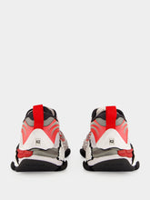 Balenciaga Grey Red and White Triple S.2 Sneakers