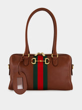 Gucci Chestnut Borsetto Medium Leather Boston Bag