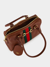 Gucci Chestnut Borsetto Medium Leather Boston Bag